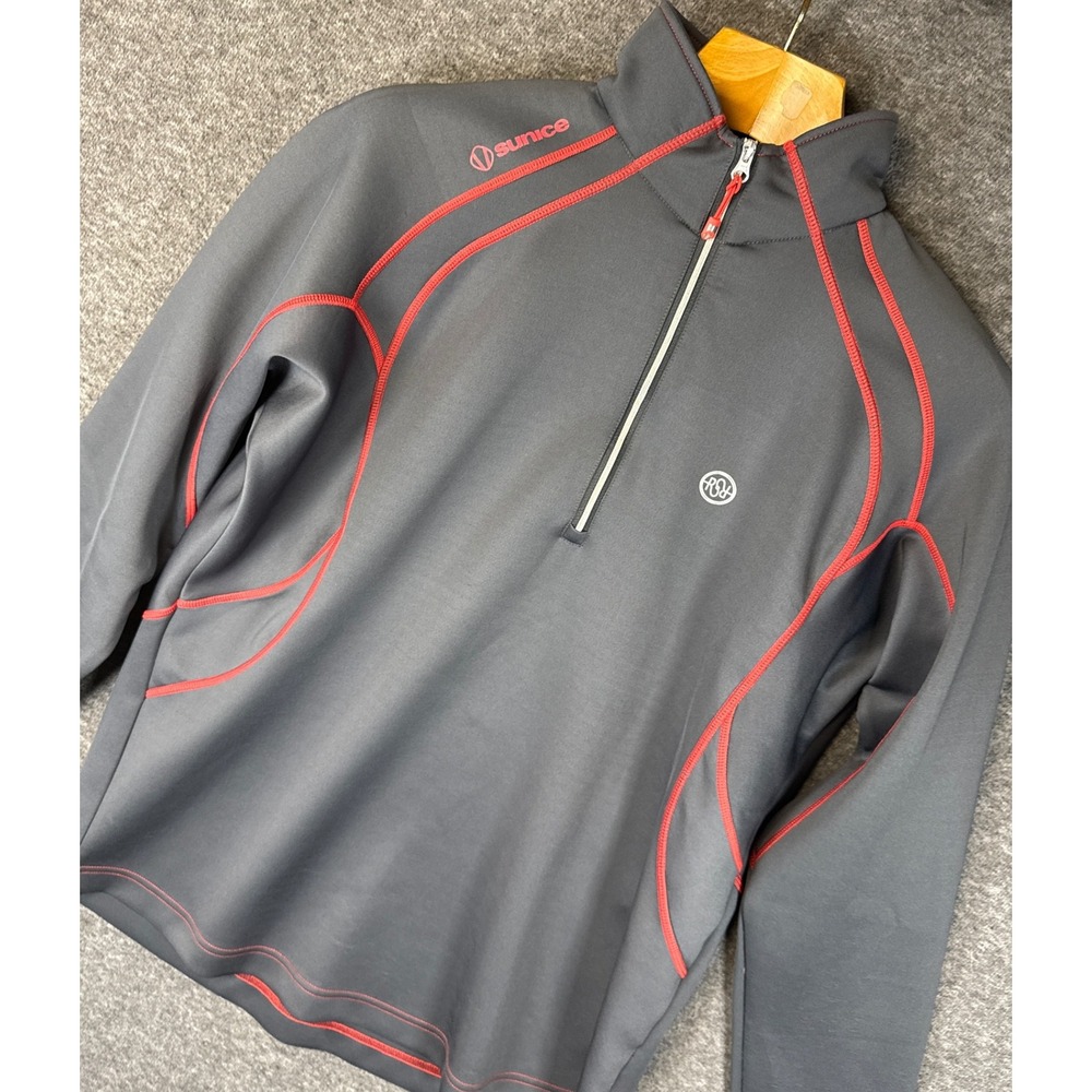 Sunice Super Light FX Golf Pullover Quarter Zip Long Sleeve Gray Womens XL Sport